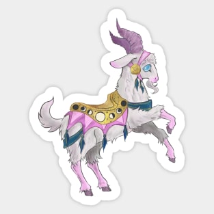 Milk Eyed carousel goat Sticker